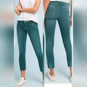 CLOSED Starlet Jeans 24 low Rise cropped slim Fit Green Cotton Blend Ultra Soft